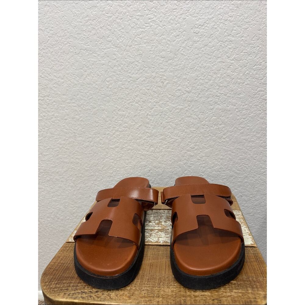 Steve Madden Mayven Camel Leather Slide Sandals Size 9.5 NEW - Picture 4 of 8